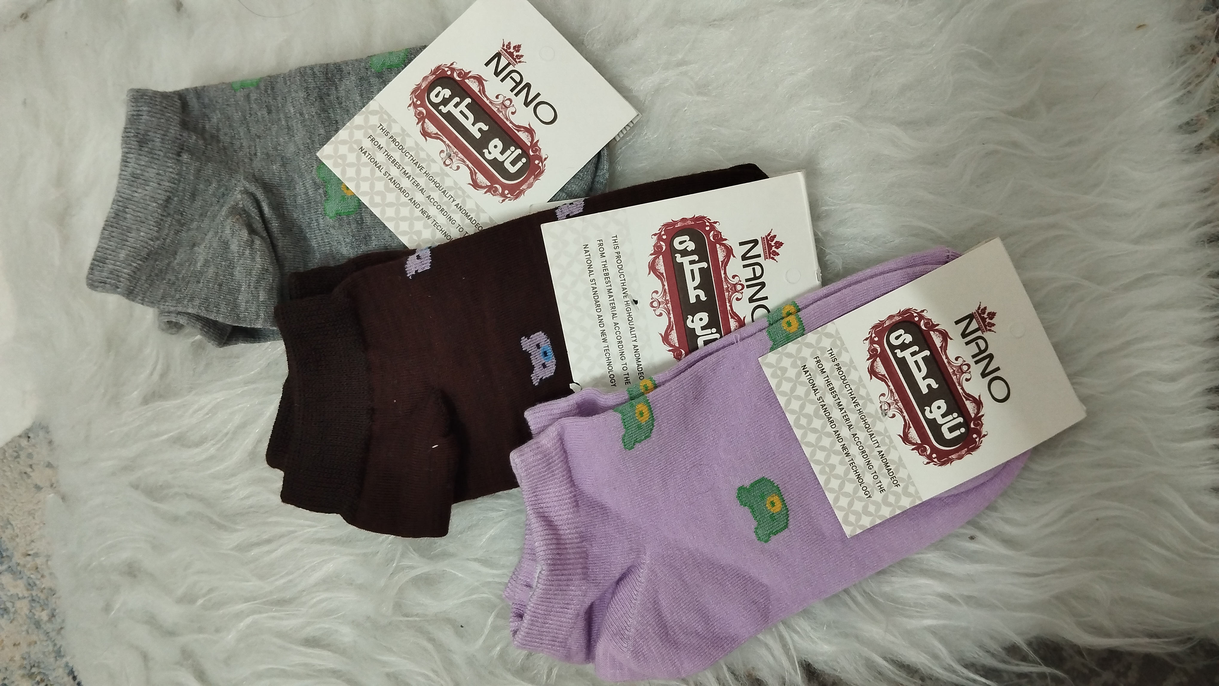 جوراب دخترانه طرح تدی ریز