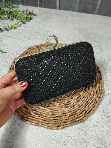 کیف مجلسی موجی مونجق دوزی انگشتری