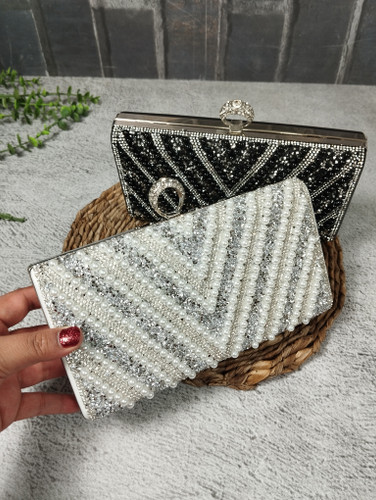 کیف مجلسی نگین مرواریدی انگشتری