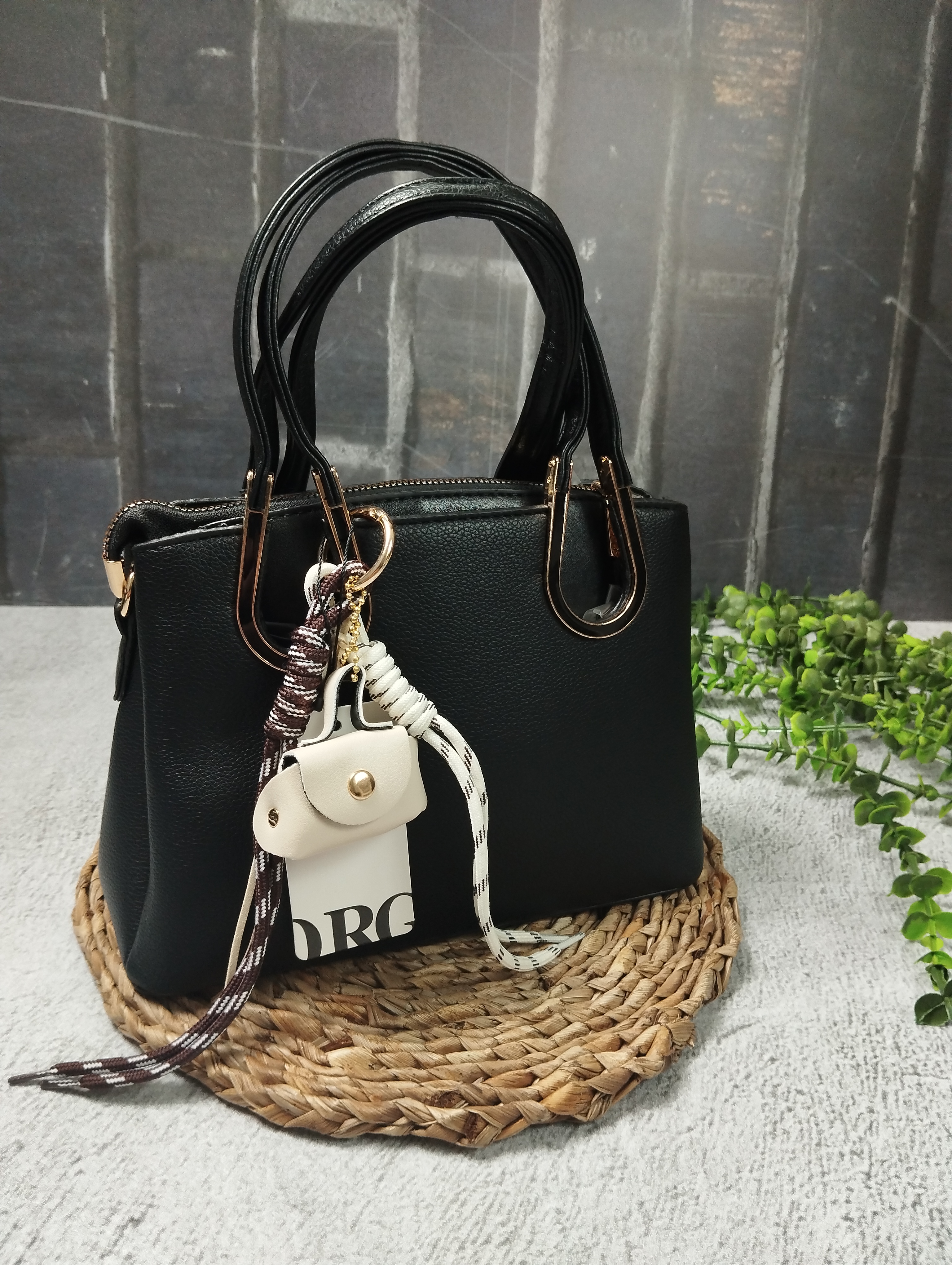 کیف دخترانه سه جا سگکک اسمی آویزدار