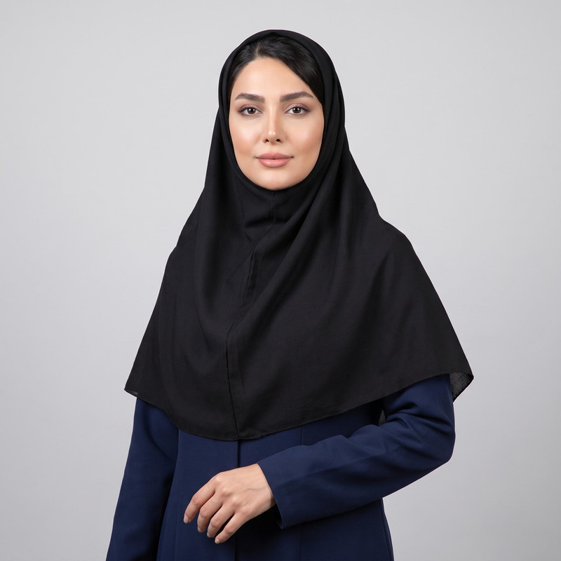 مقنعه مشکی نخی اصل بروجرد